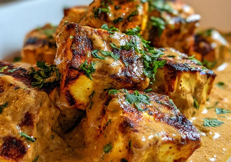 Paneer Tikka Masala with Cashew Sauce
