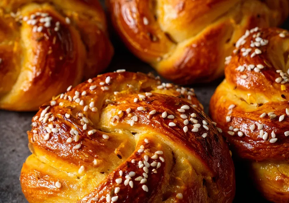 Persian Saffron & Cardamom Buns