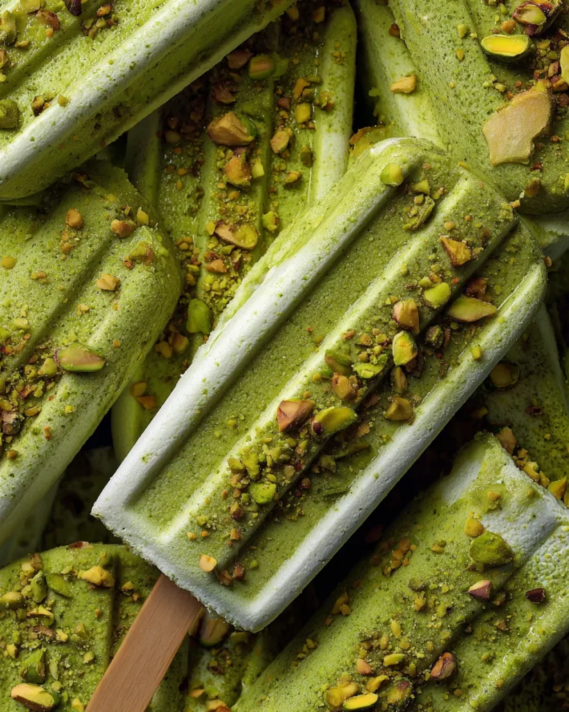 Pistachio Kulfi Ice Cream Bars