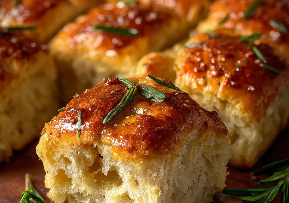 Potato & Rosemary Focaccia Rolls