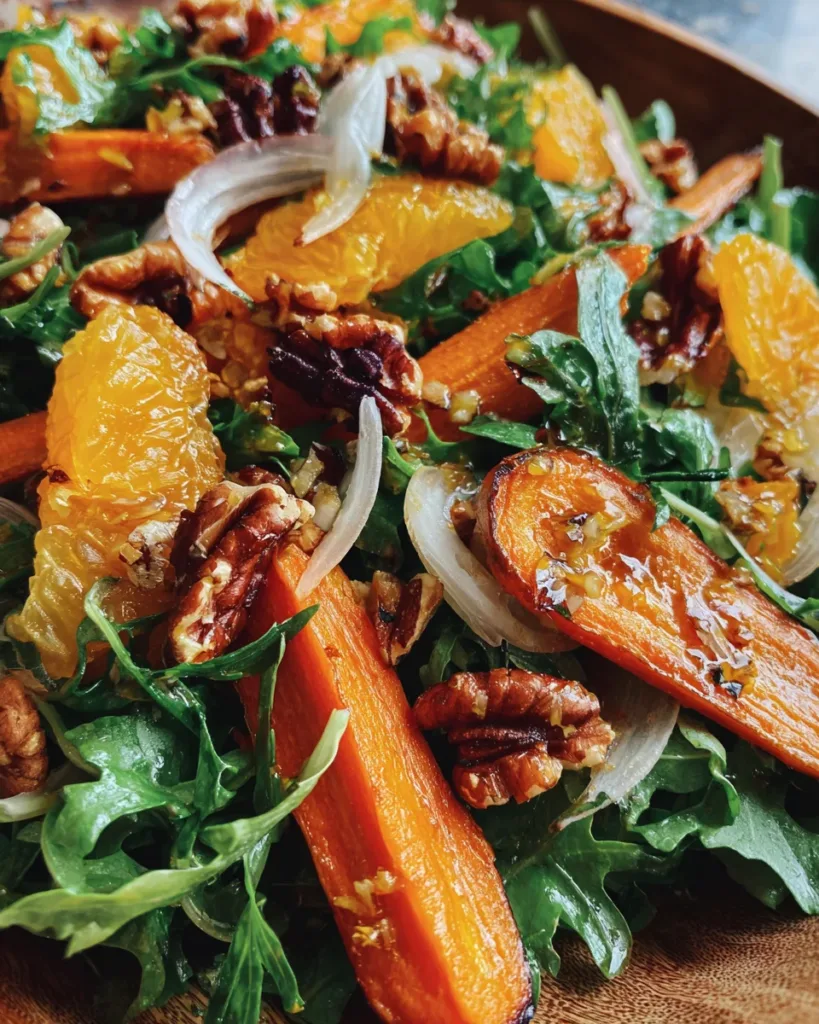 Roasted Carrot Salad with Orange Vinaigrette