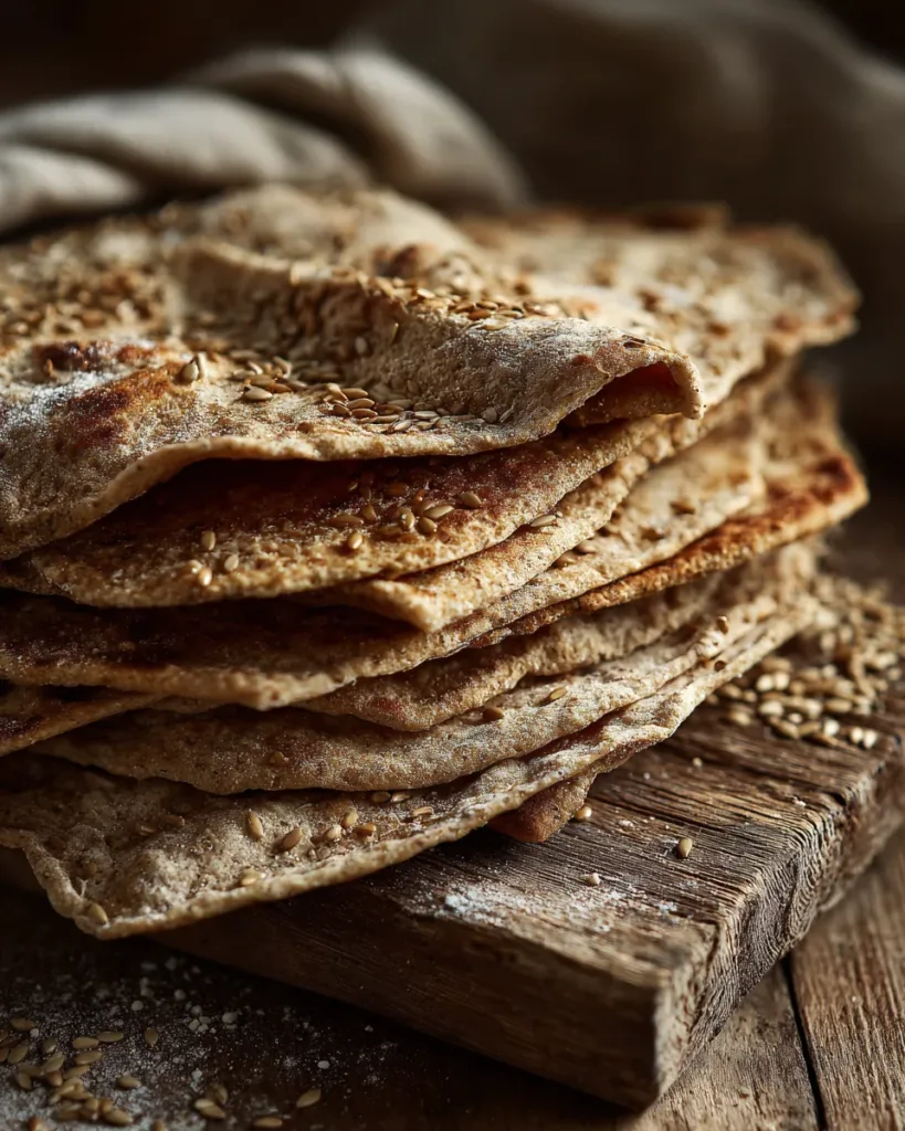 Rustic Whole Grain Seeded Flatbread