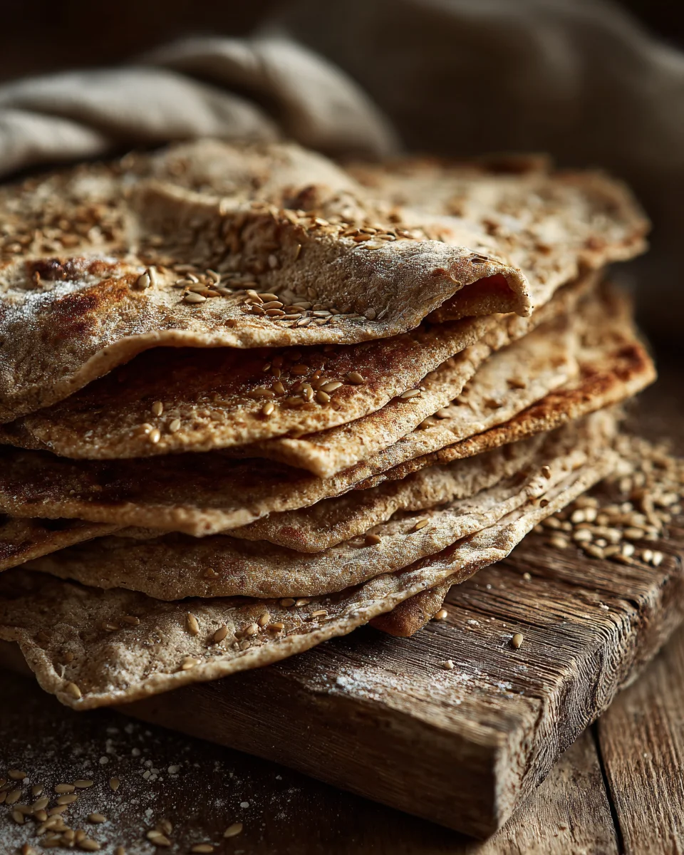 Rustic Whole Grain Seeded Flatbread