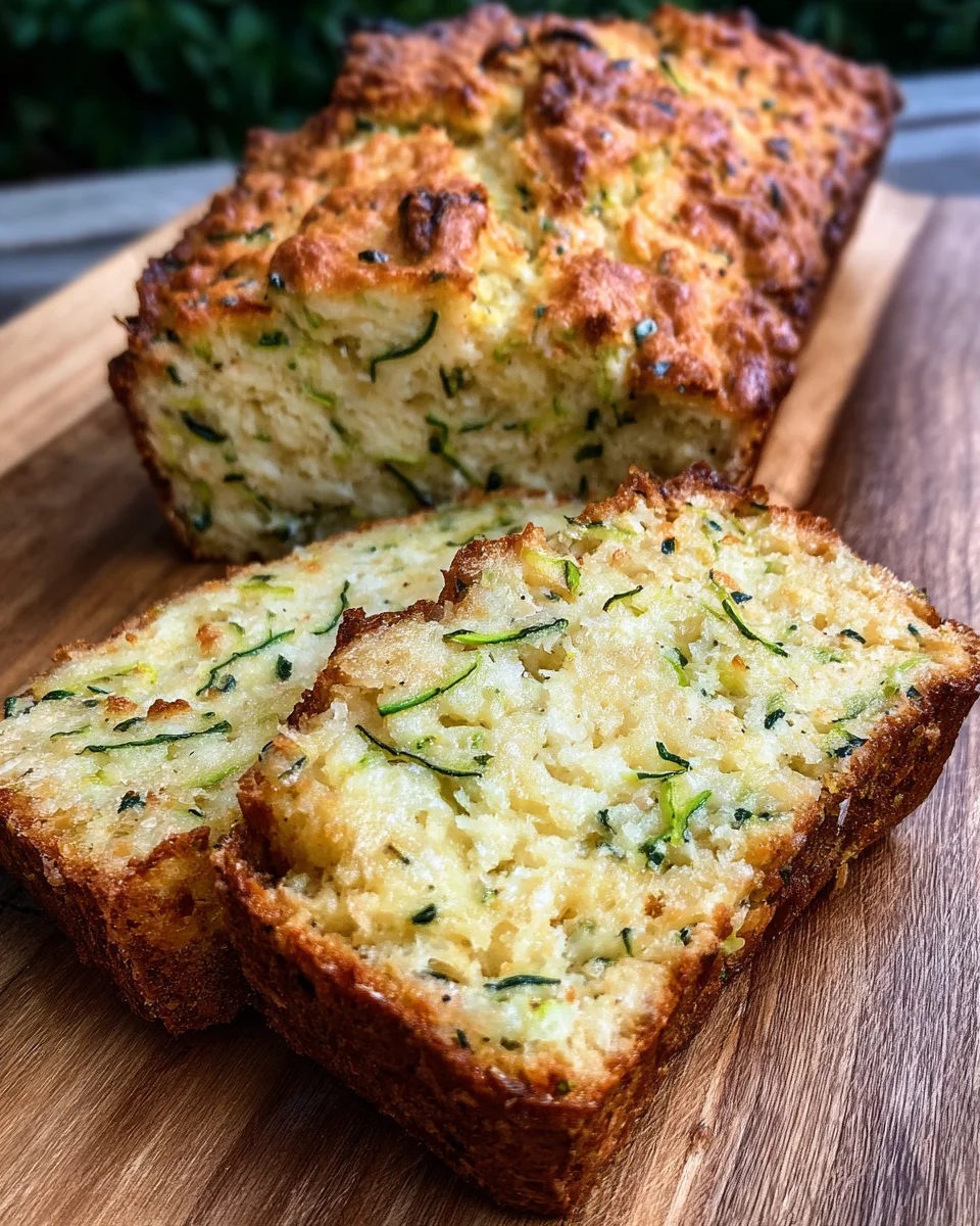 Savory Zucchini & Parmesan Quick Bread