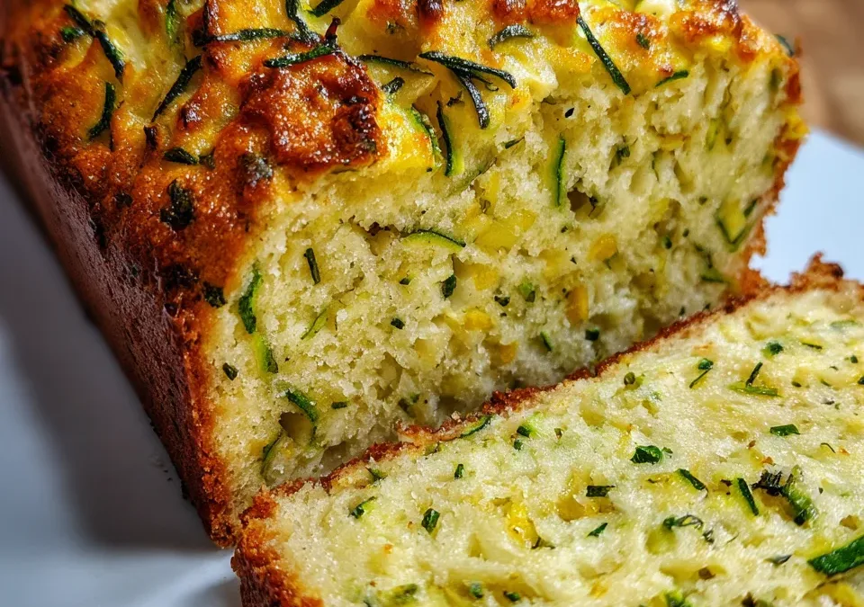Savory Zucchini & Parmesan Quick Bread