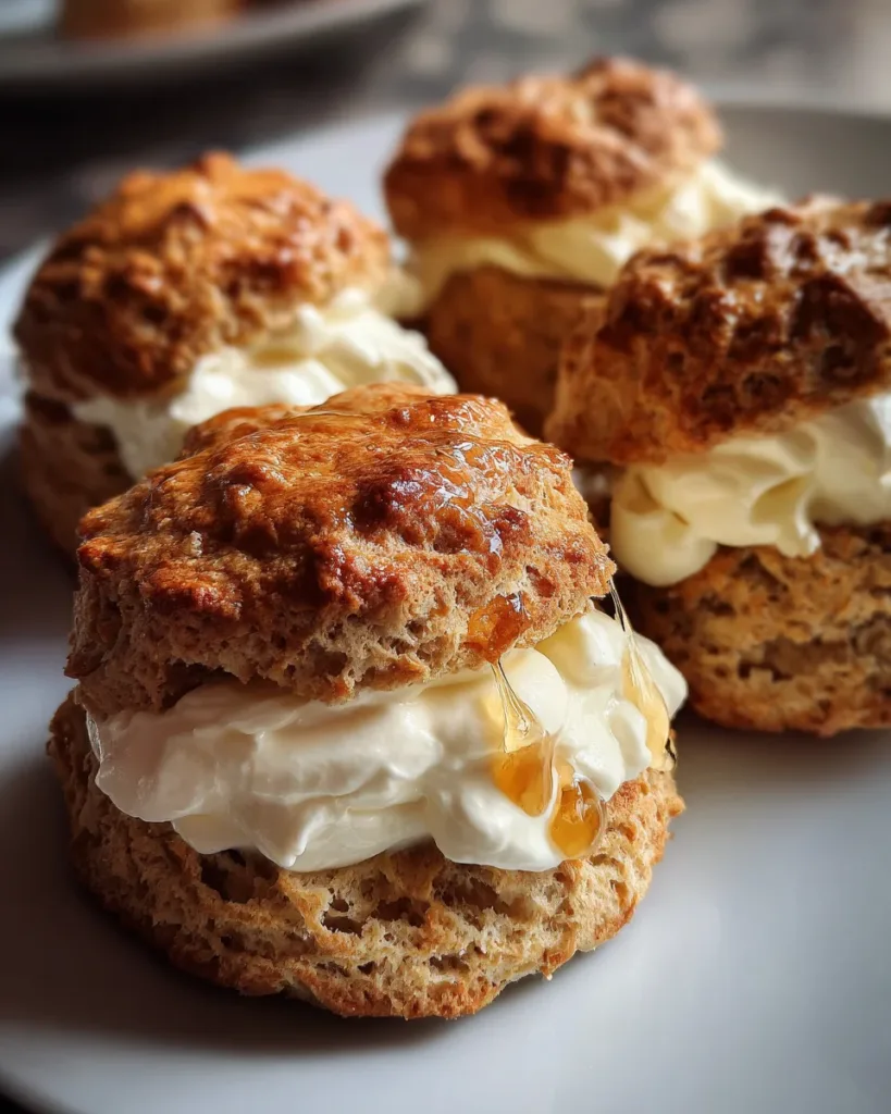 Scottish Oat-Scones with Clotted Cream