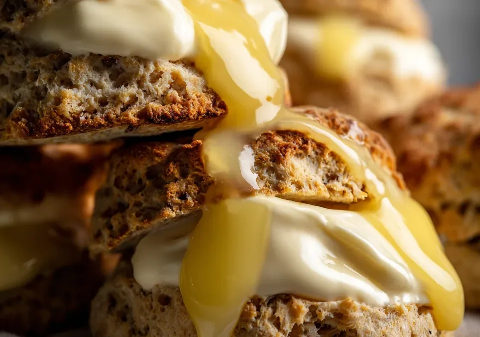 Scottish Oat-Scones with Clotted Cream