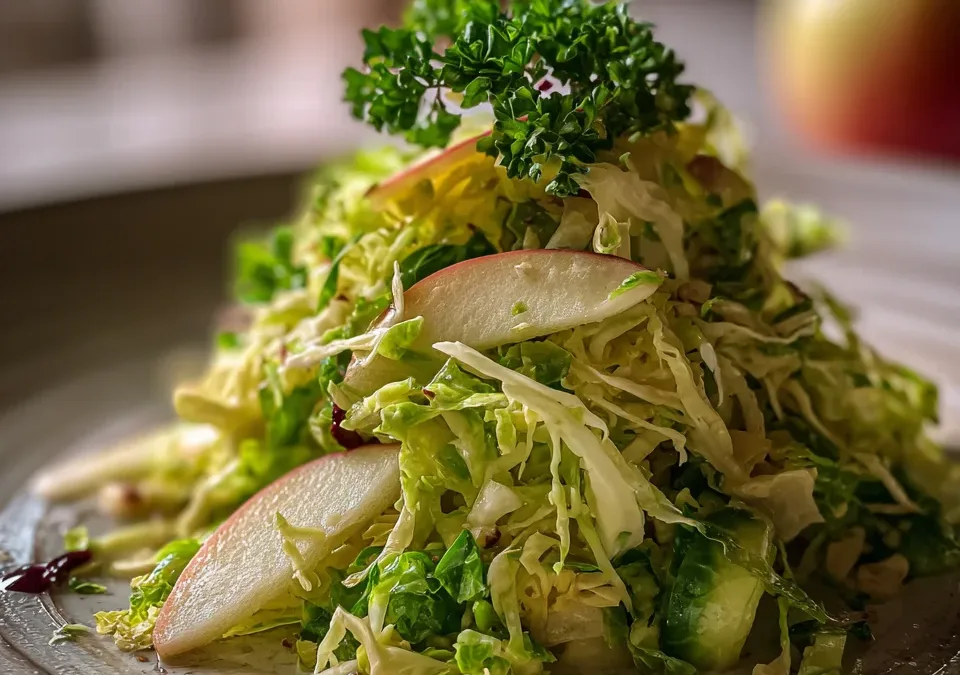 Shaved Brussels Sprouts & Apple Salad