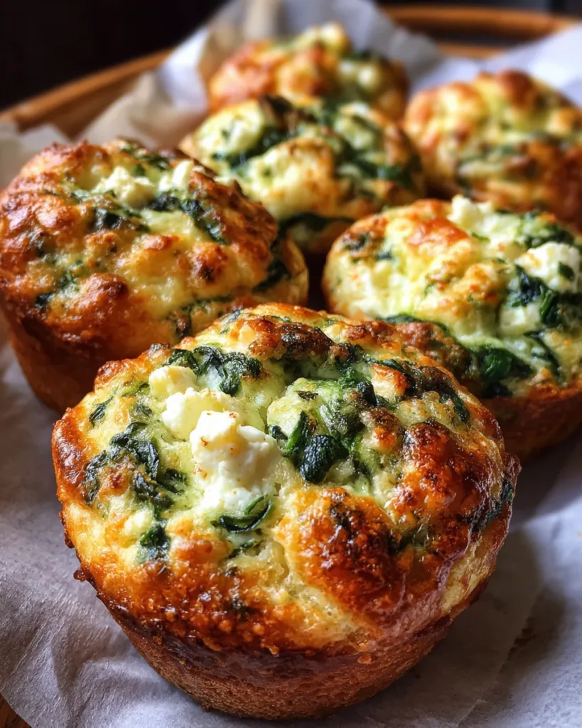 Spinach & Feta Savoury Muffins