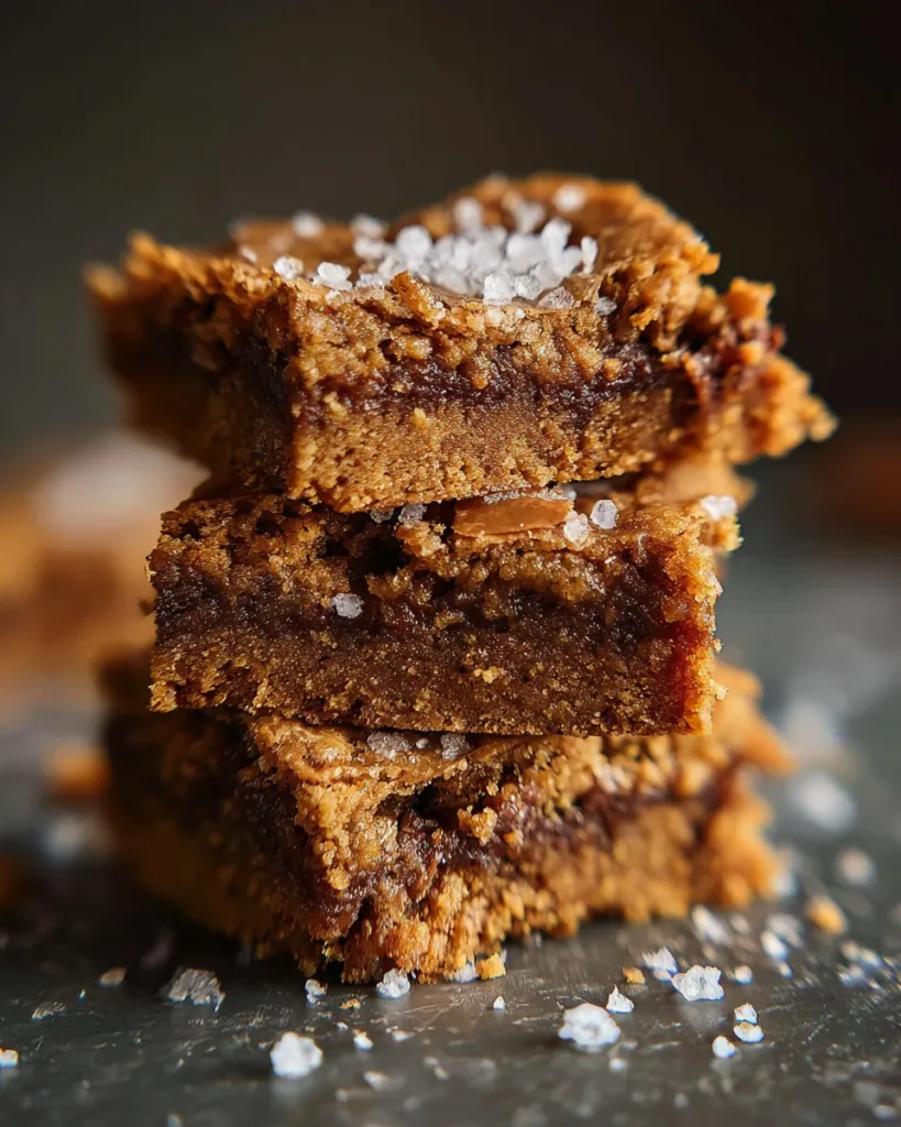 Vegan Salted Miso Blondies