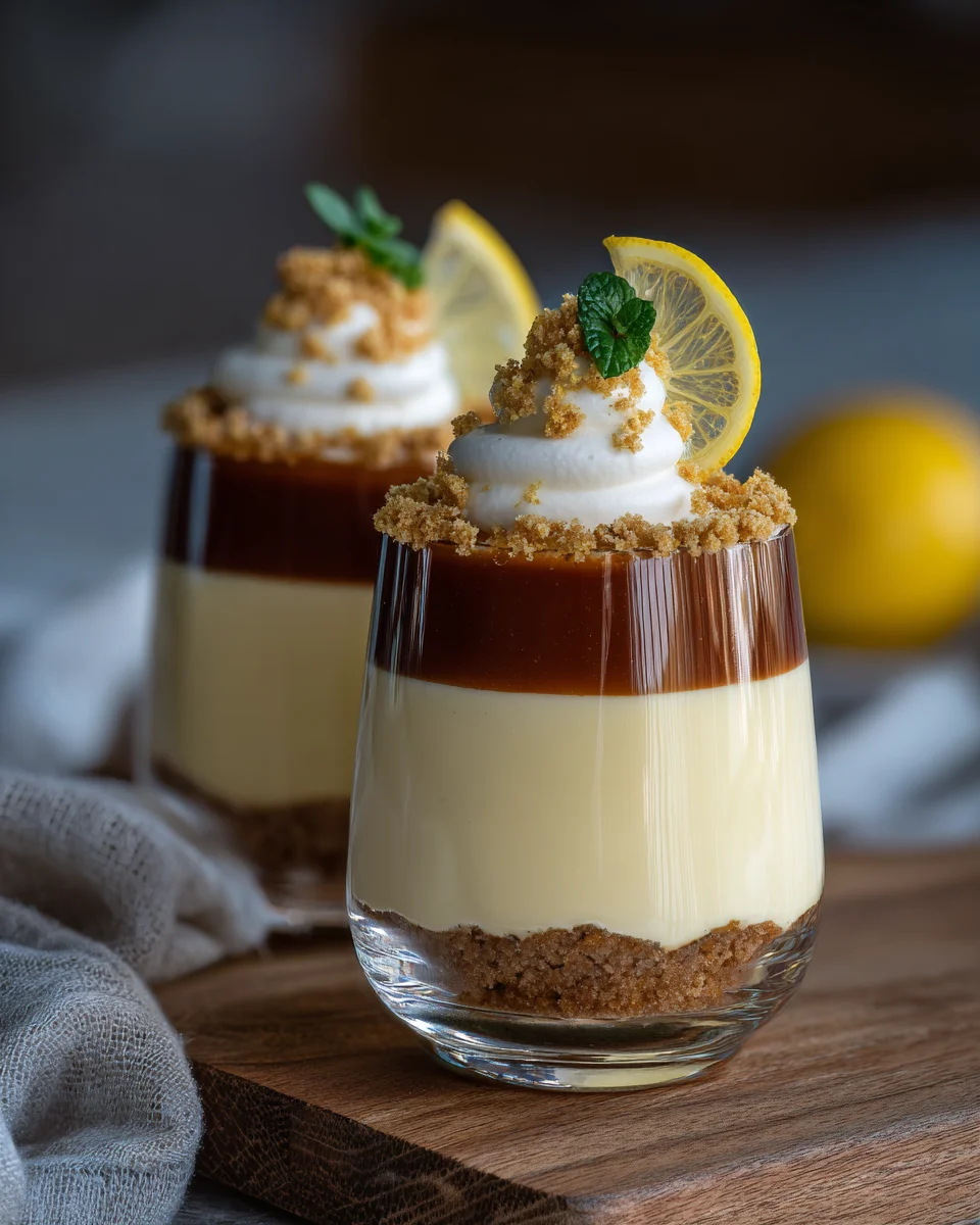Yuzu & White Chocolate Mousse Parfaits