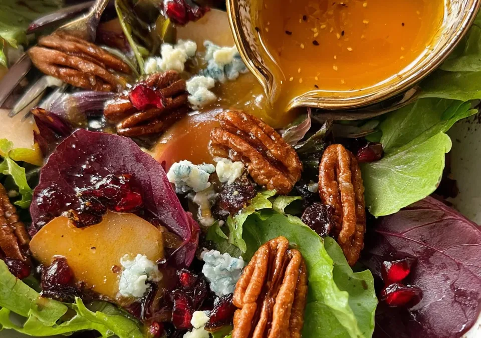 Apple Cider Vinaigrette Autumn Harvest Salad