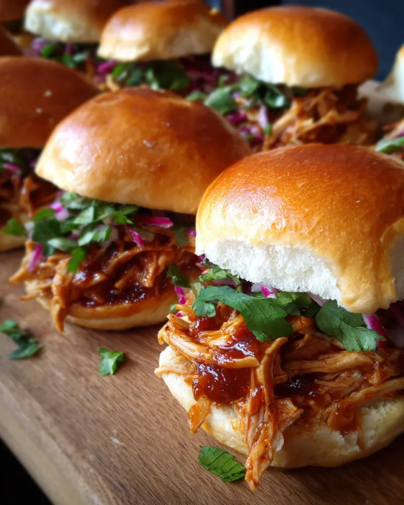 BBQ Pulled Chicken Sliders