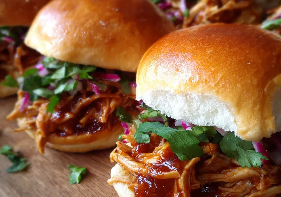 BBQ Pulled Chicken Sliders