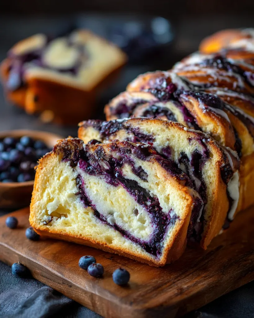 Blueberry Lemon Cream Cheese Babka