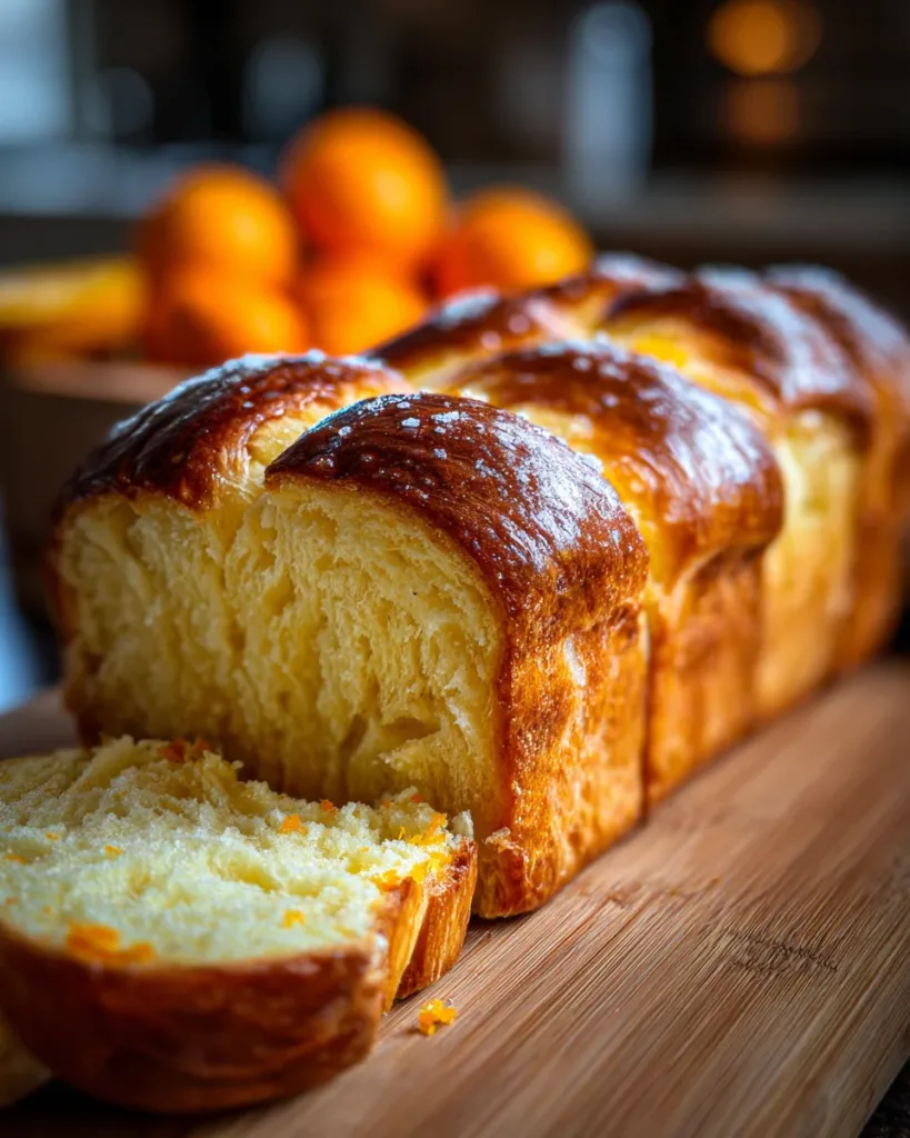 Cardamom Orange Brioche Loaf