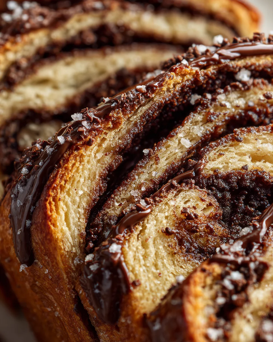 Chocolate Chip & Sea Salt Swirl Babka
