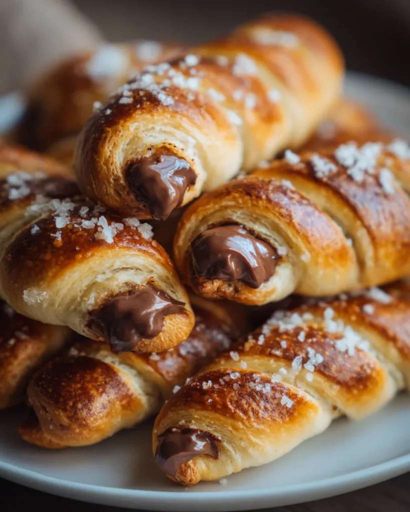 Chocolate-Stuffed Pretzel Bread Twists