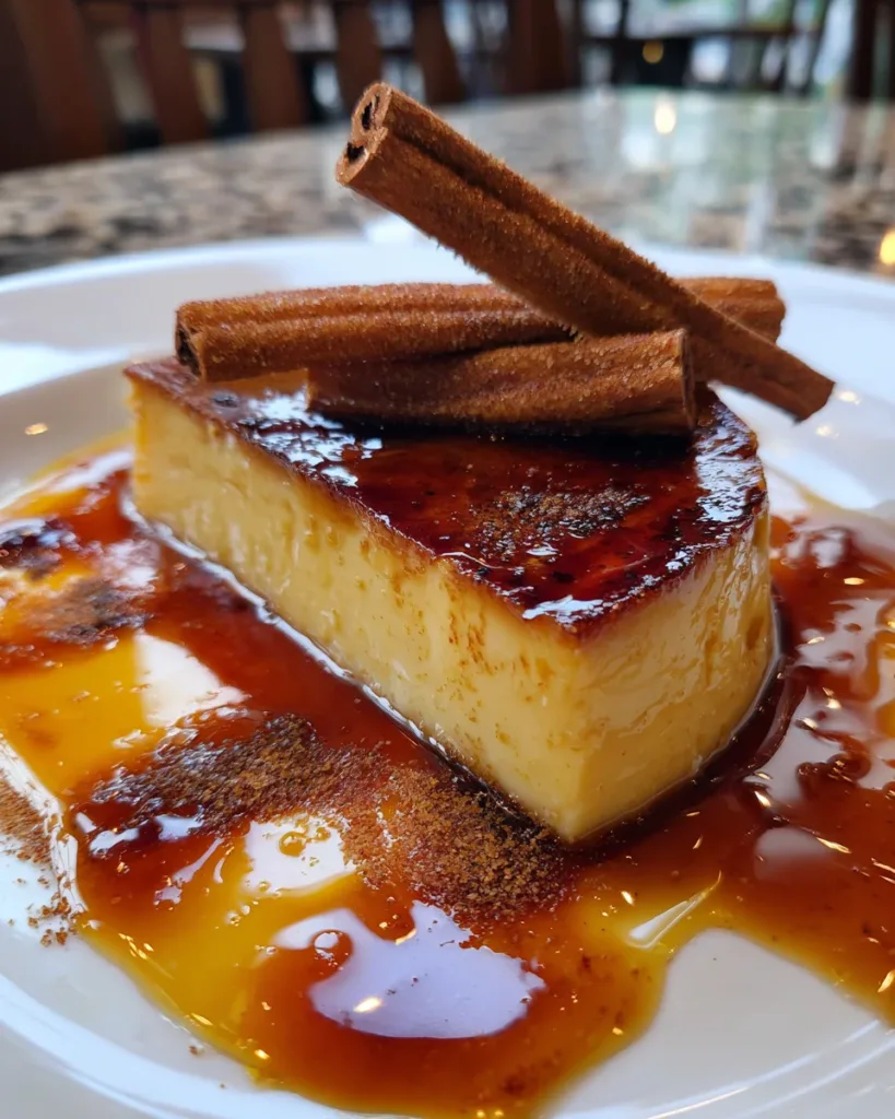 Churro-Topped Flan
