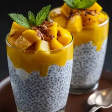 Coconut Mango Chia Seed Pudding Parfait: A Tropical Delight