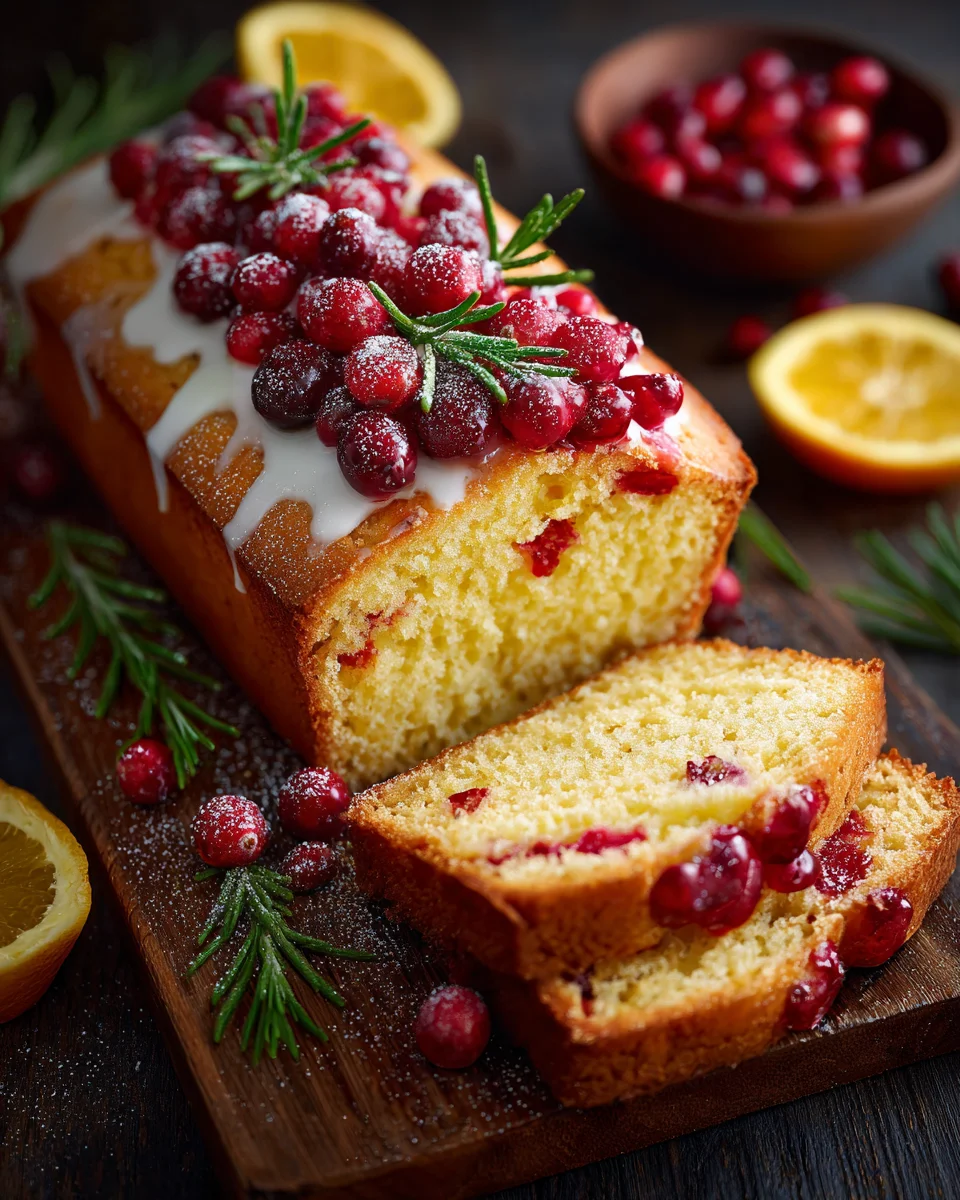 Cranberry Orange Tea Cake