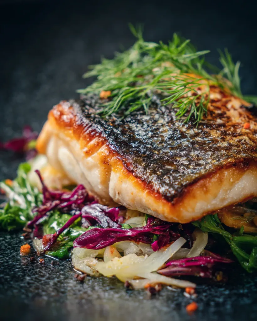 Crispy Skin Barramundi with Fennel & Citrus Salad
