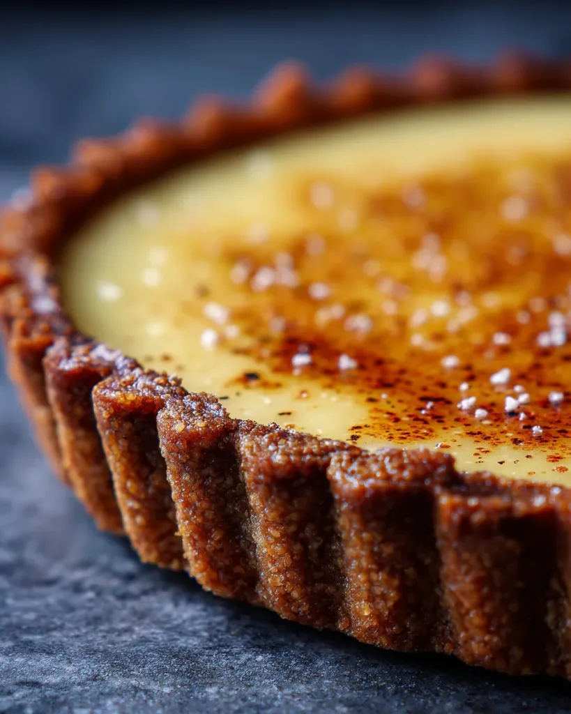 Earl Grey Custard Tart with Shortbread Crust