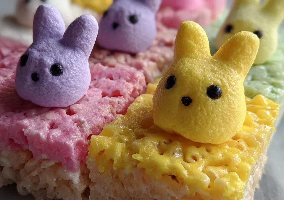 Easter Peeps Marshmallow Rice Krispie Treat