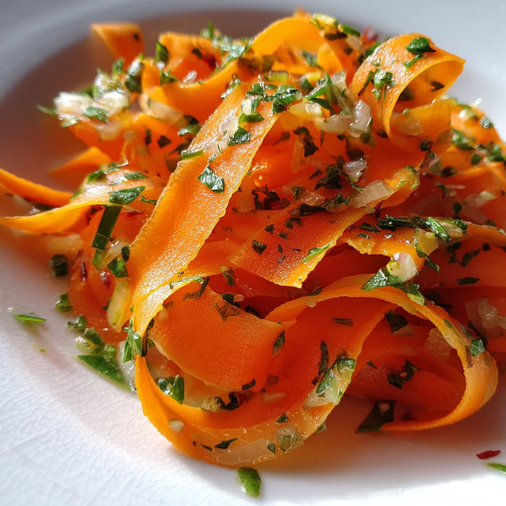 Easter Spring Carrot Ribbon Salad