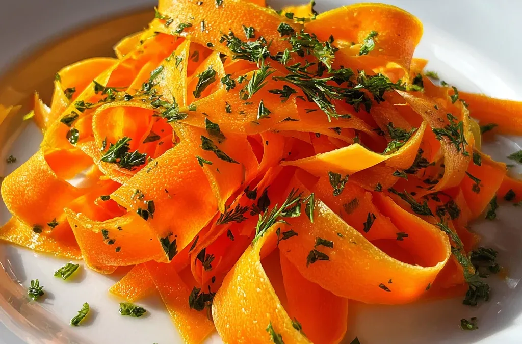 Easter Spring Carrot Ribbon Salad