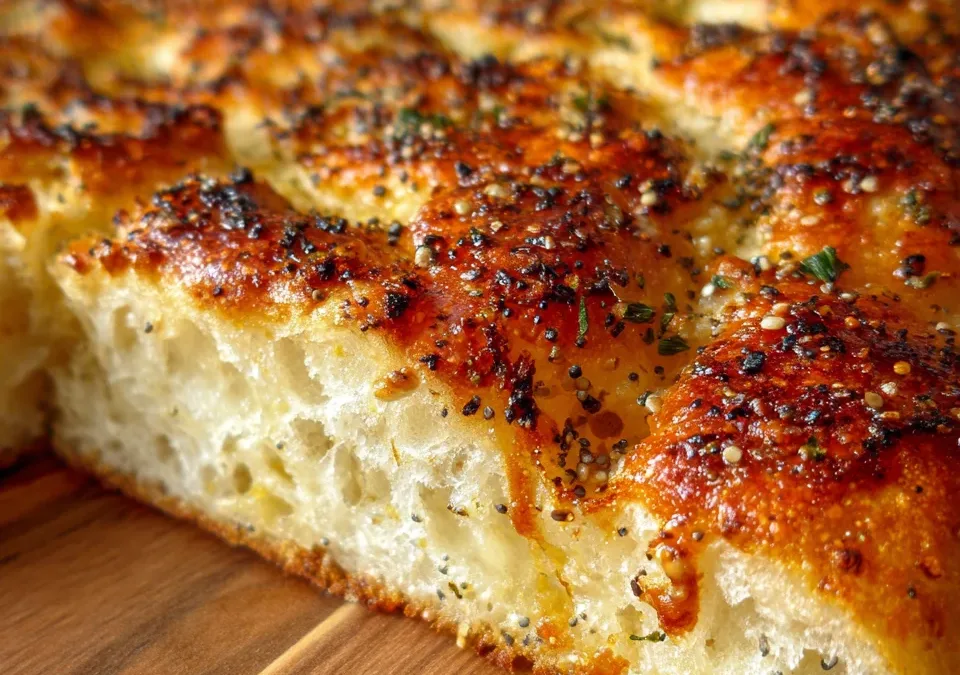 Everything Bagel Seasoned Crust Focaccia