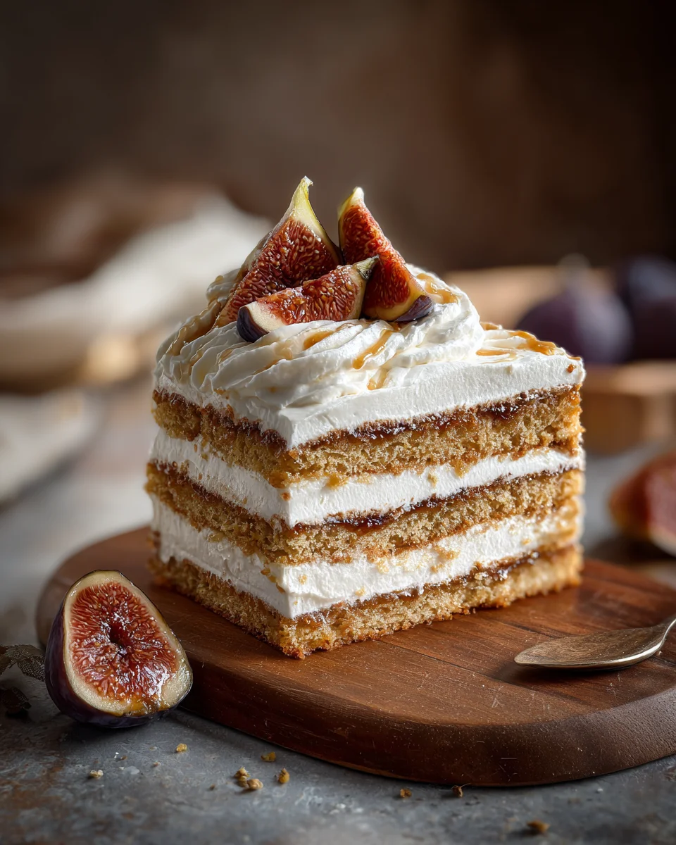 Fig & Honey Cake with Mascarpone Whip