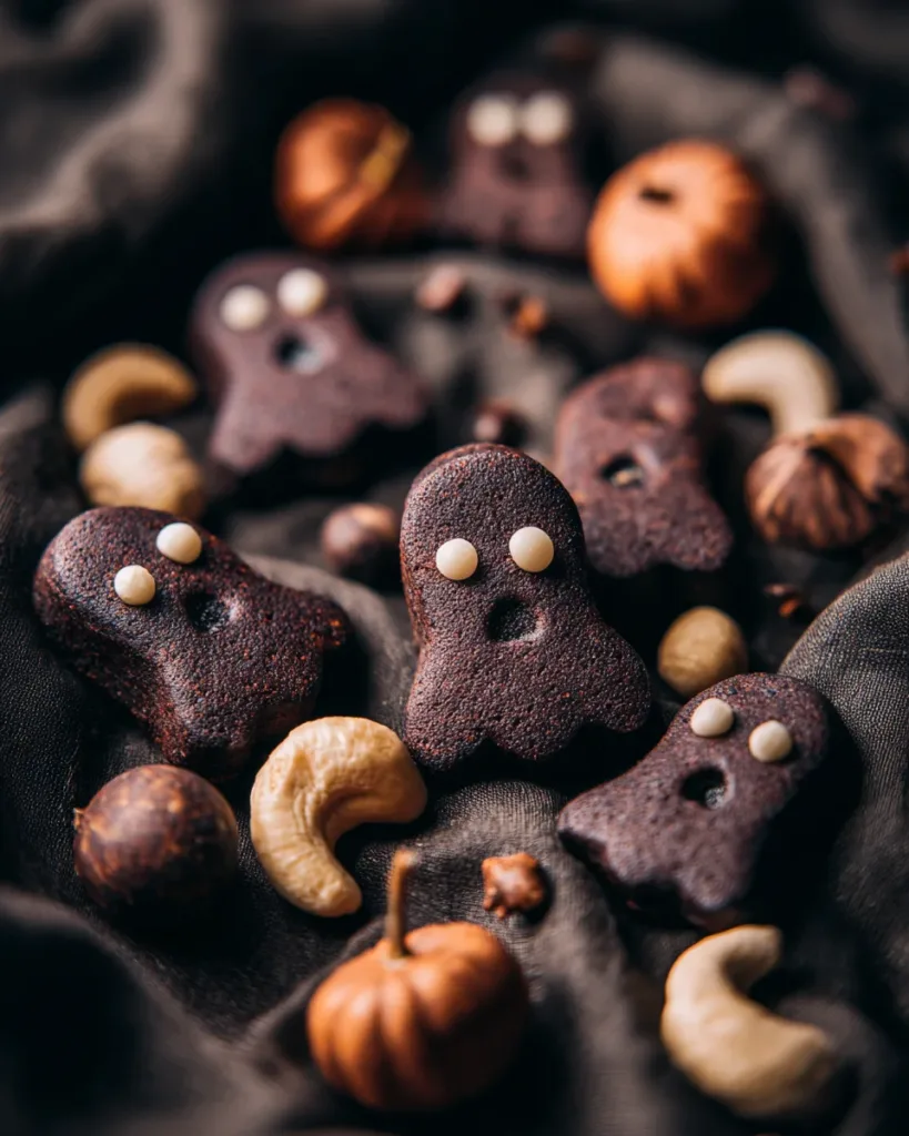 Halloween Black Cocoa Ghost Cookies