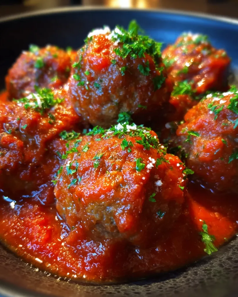 Italian Turkey Meatballs with Marinara