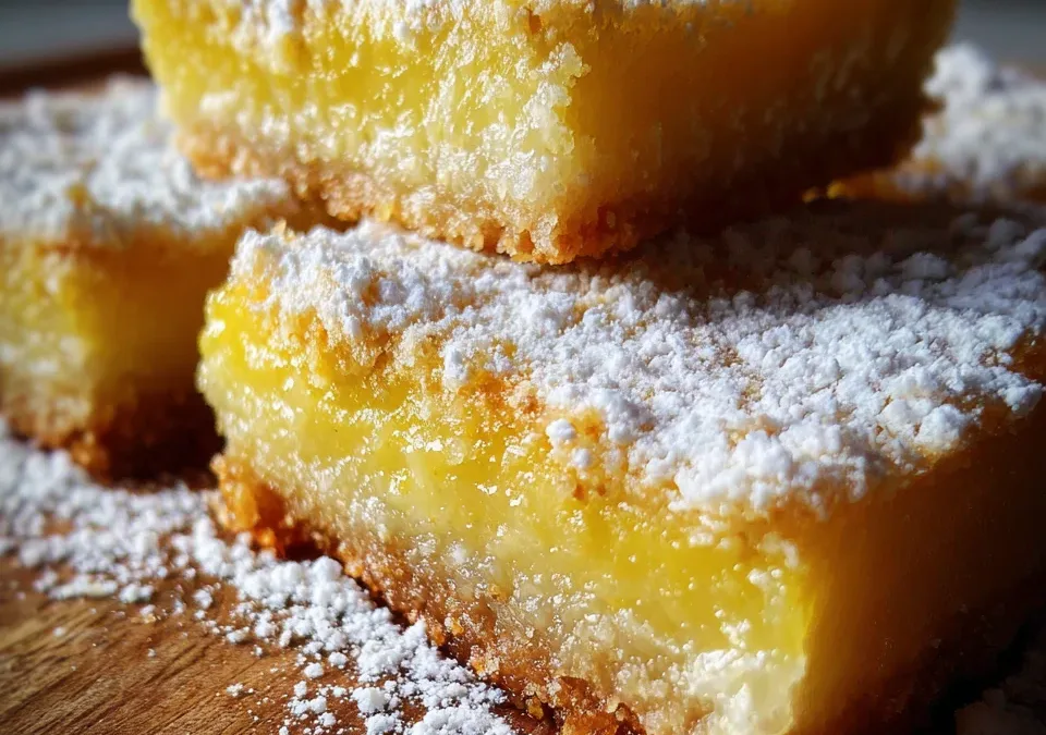 Keto Lemon Bars on Almond Flour Crust