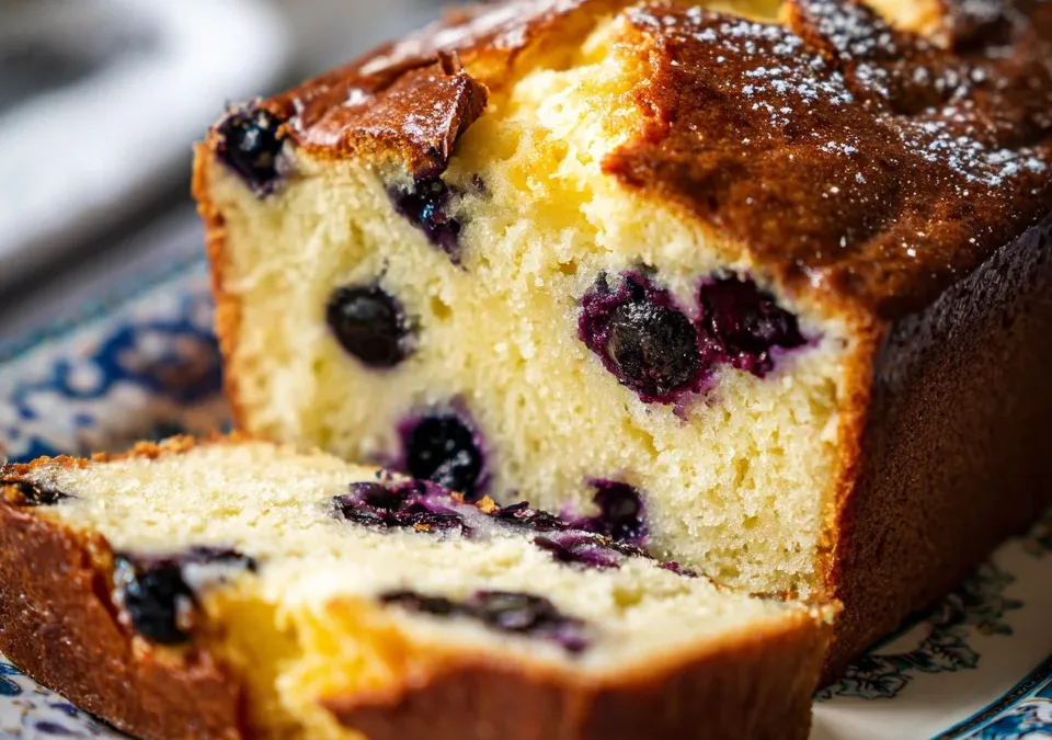 Lemon Blueberry Ricotta Loaf