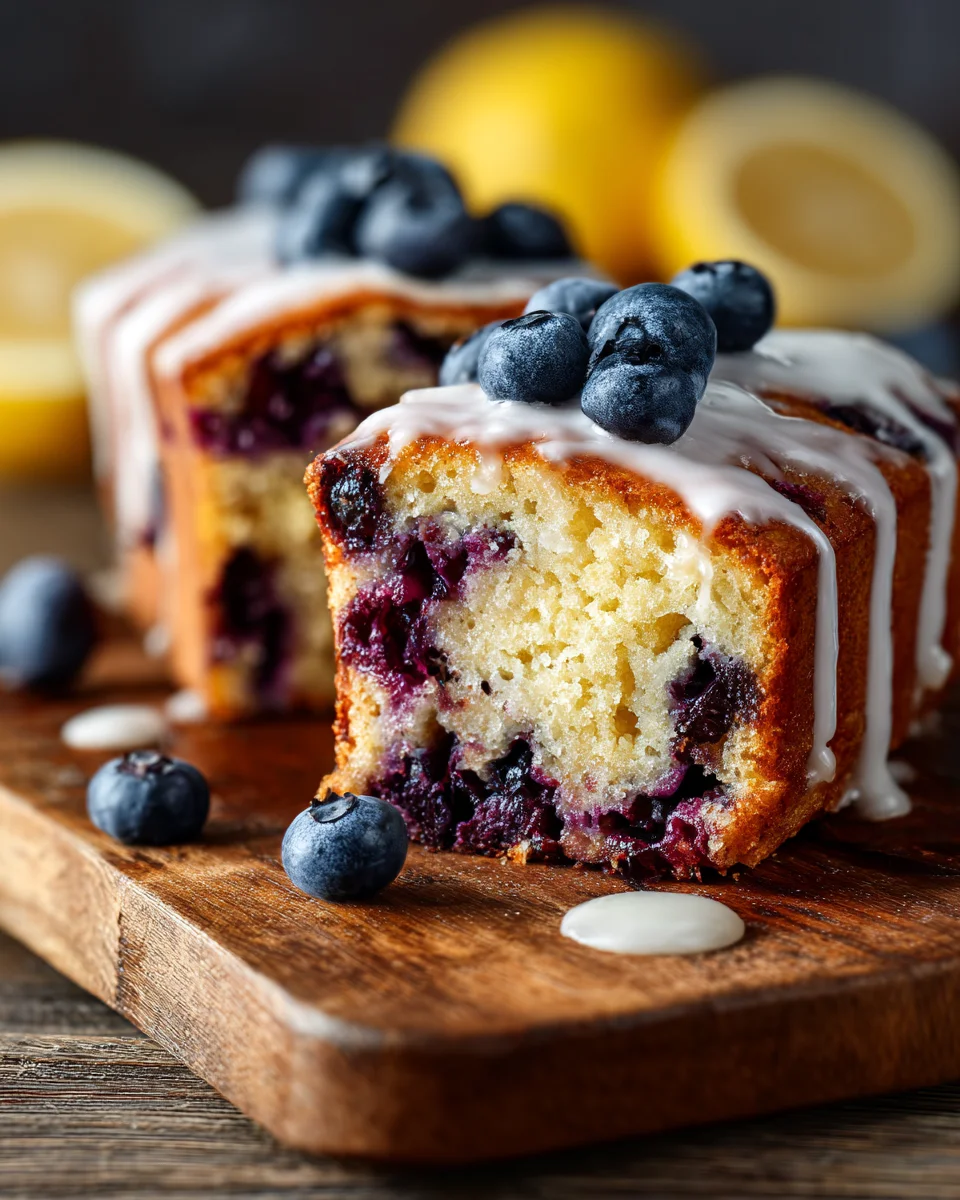 Lemon Blueberry Snack Cake