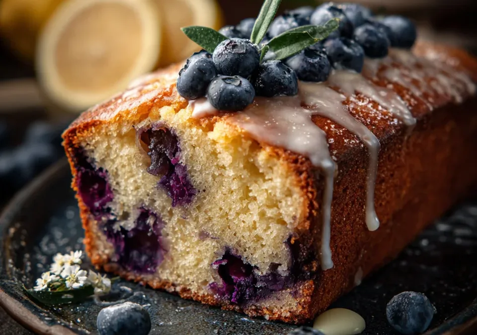 Lemon Blueberry Snack Cake
