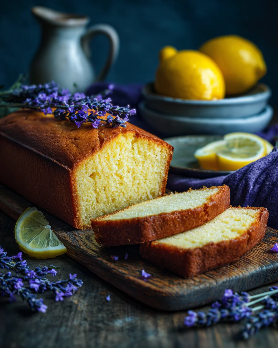 Lemon Lavender Pound Cake
