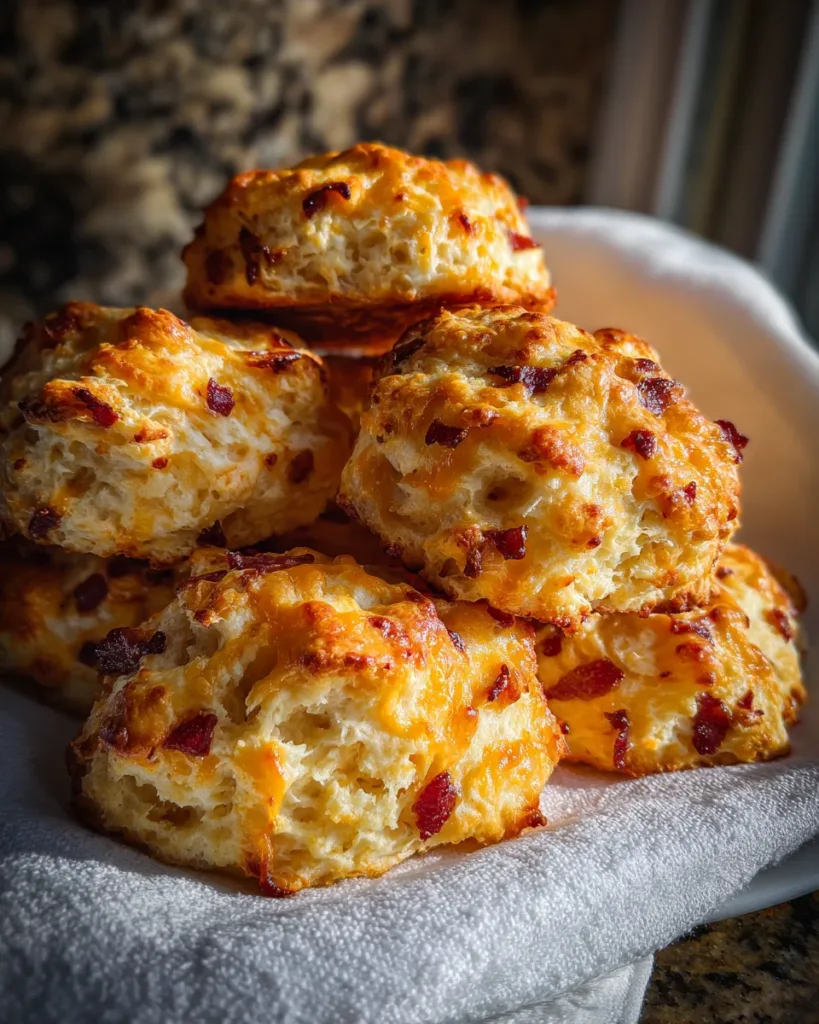 Maple Bacon Cheddar Biscuits