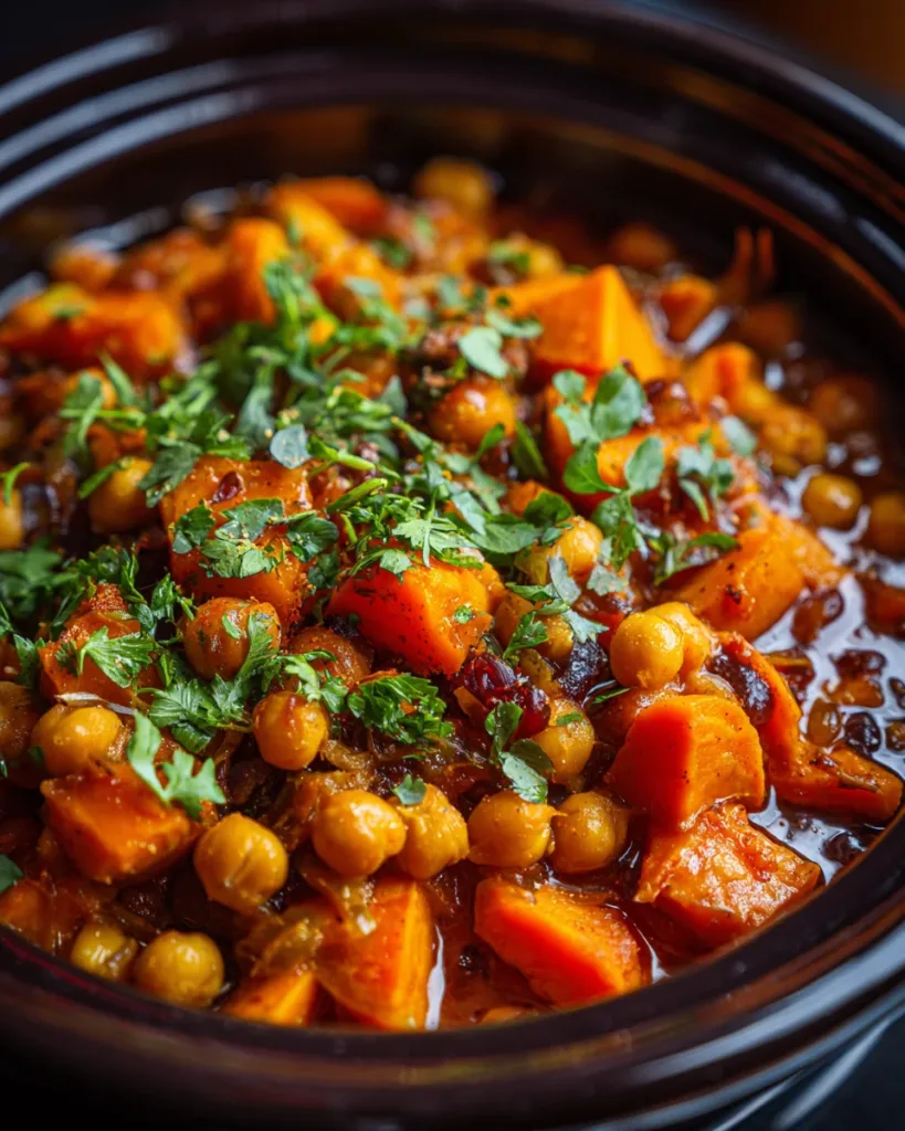 Moroccan Chickpea & Sweet Potato Tagine