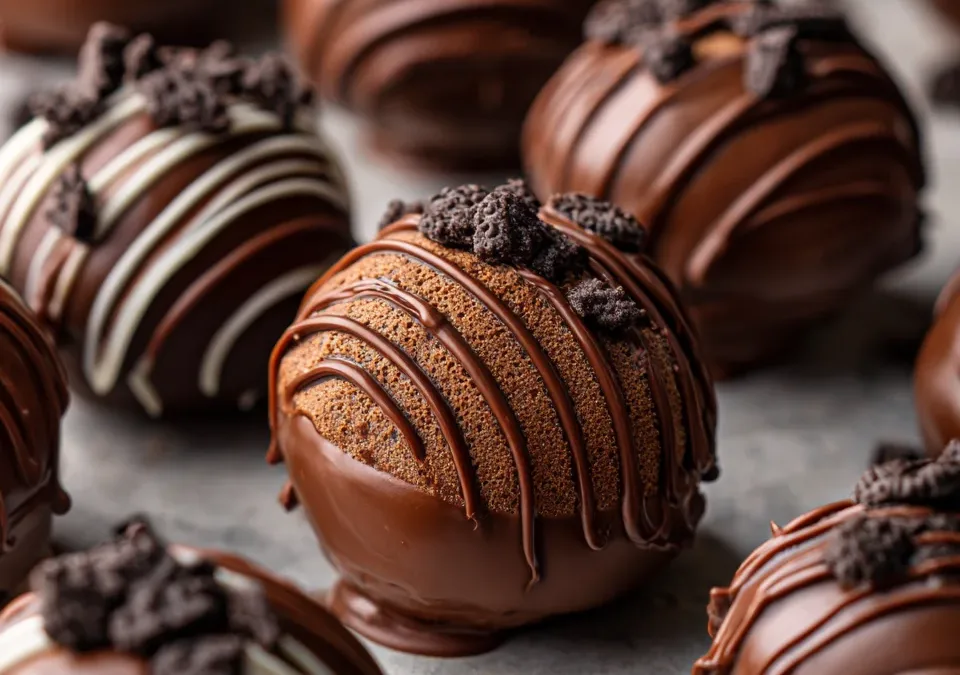 No-Bake Oreo Truffle Balls Dipped in Chocolate