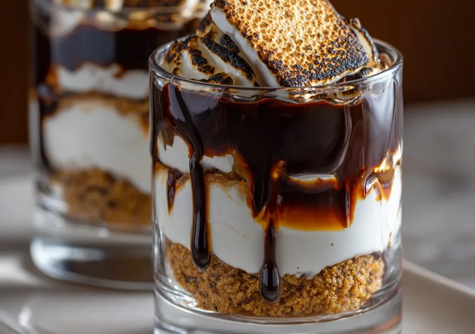No-Bake S’mores Parfait Cups