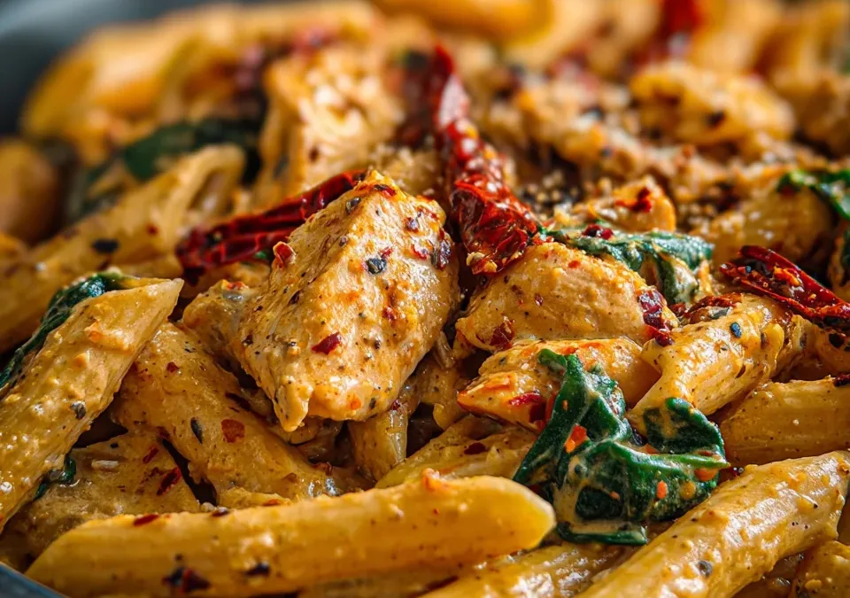 One-Pot Creamy Tuscan Chicken Pasta