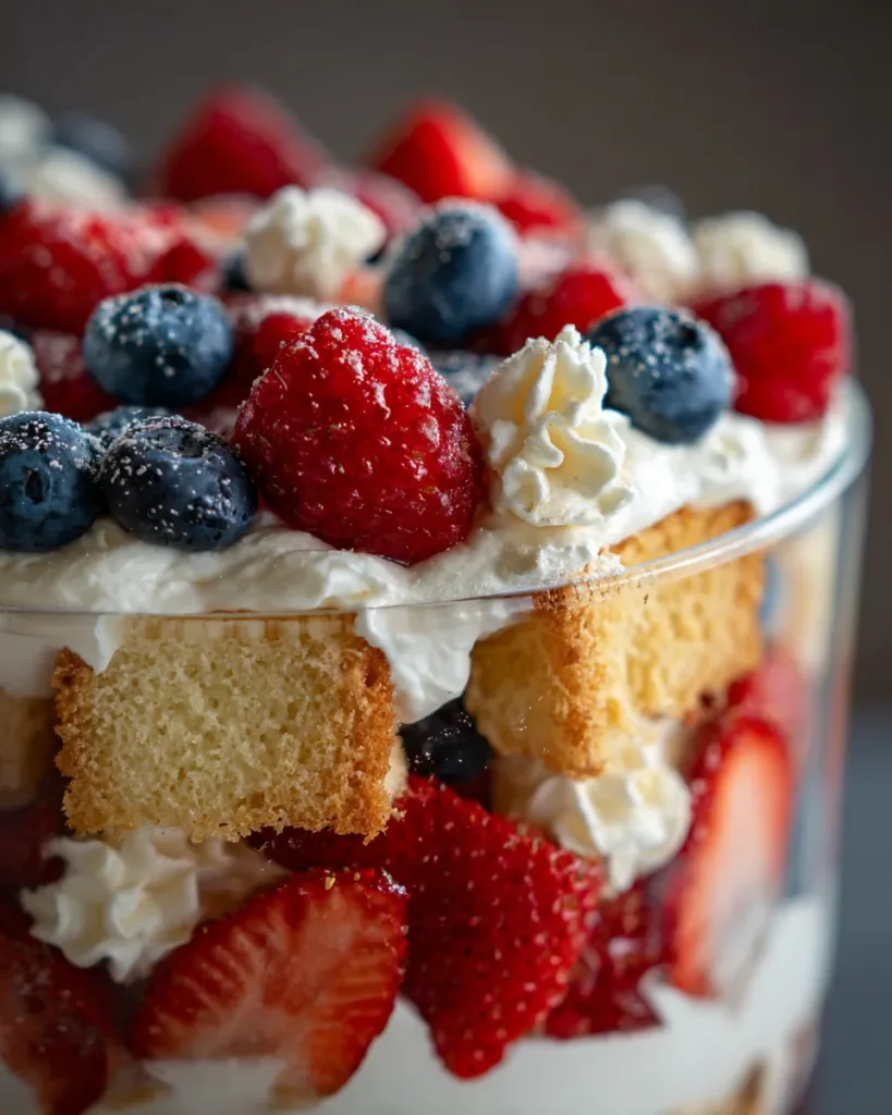Patriotic Berry Eton Mess Trifle