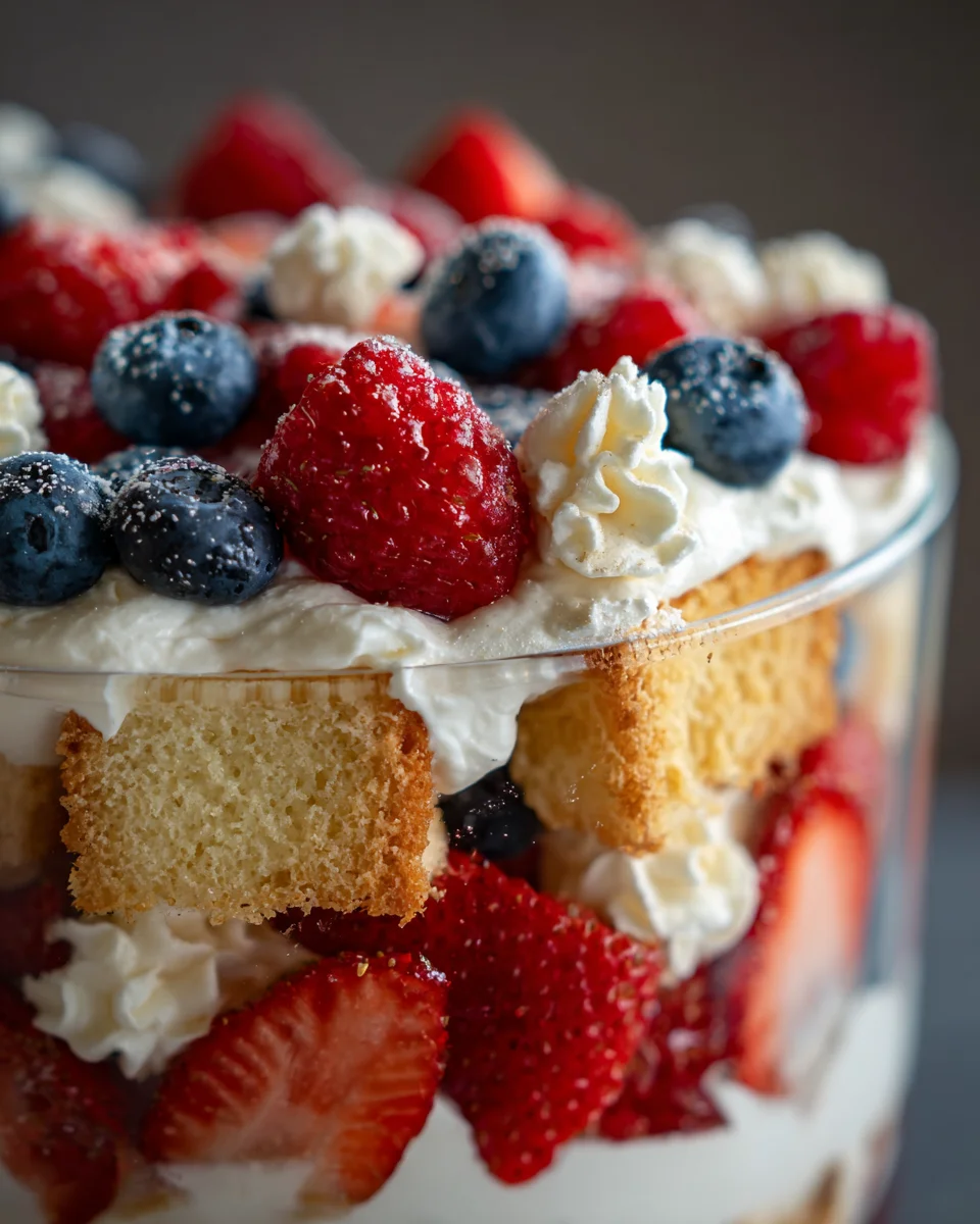 Patriotic Berry Eton Mess Trifle