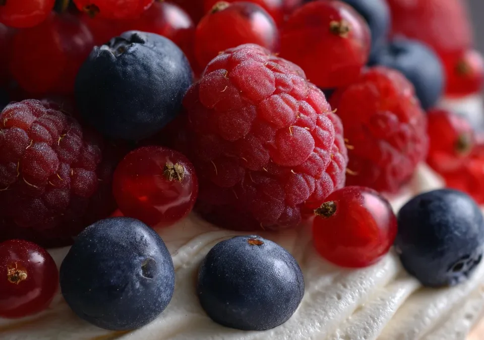 Patriotic Berry Pavlova