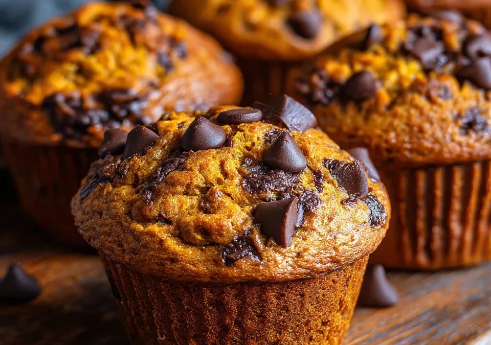 Pumpkin Chocolate Chip Muffins