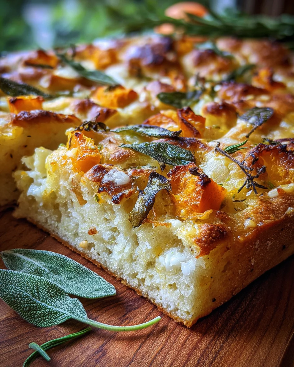 Pumpkin & Sage Focaccia