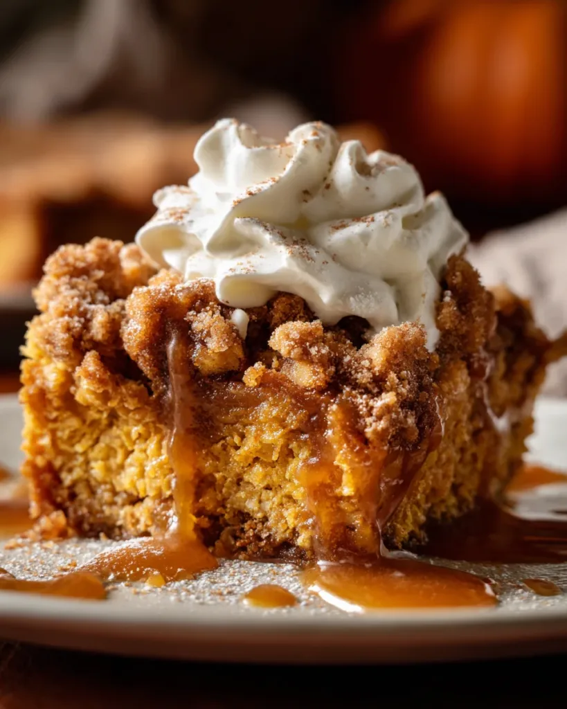 Pumpkin Streusel Dump Cake